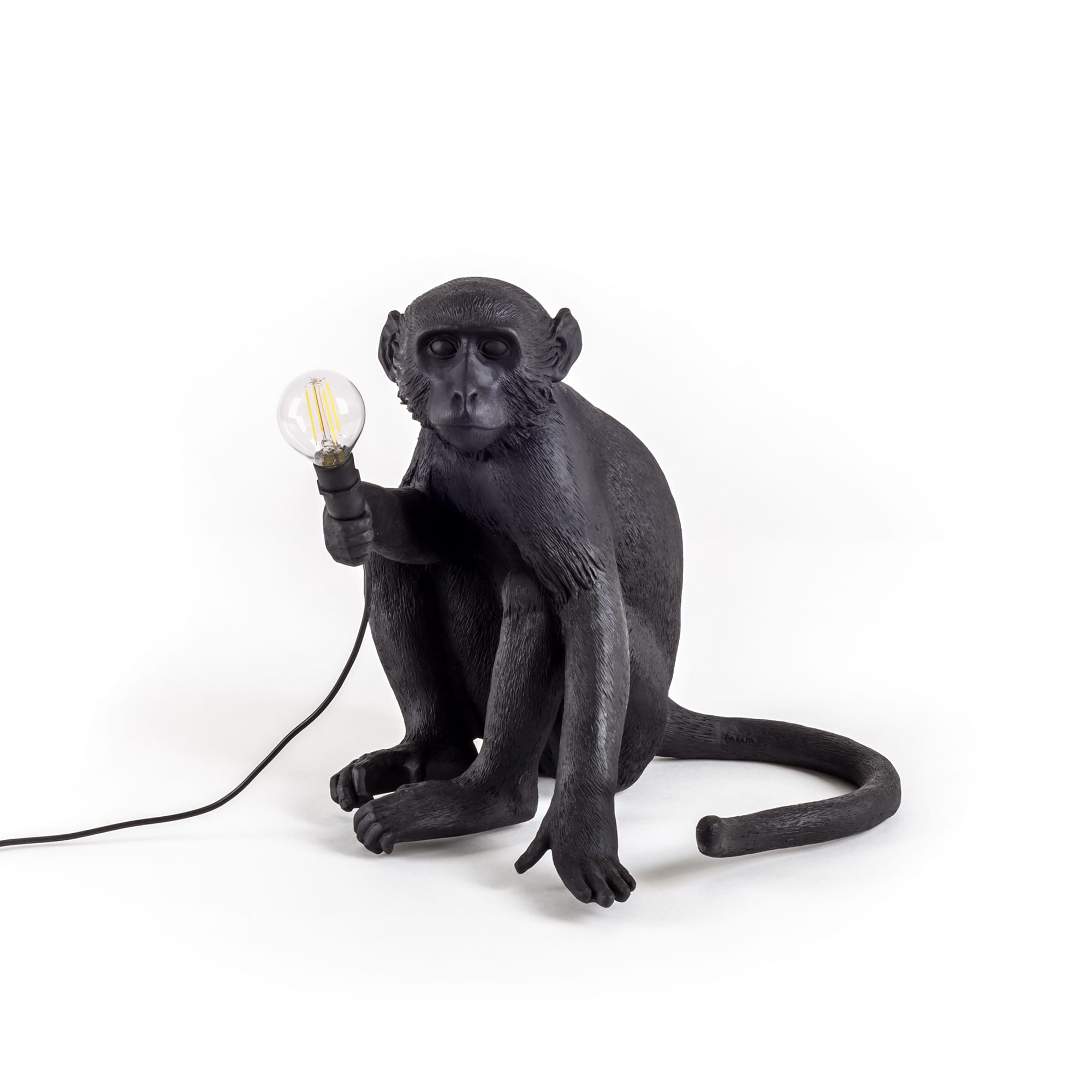 Monkey Lamp Sitting Black Lampada Da Tavolo - SELETTI 14922 • Cacciavillani  Shop