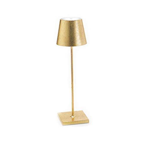 Poldina Foglia Oro Tavolo Led Portatile Ricaricabile - AI LATI LD0280BFO Poldina Foglia Oro Tavolo Led Portatile Ricaricabile - AI LATI LD0280BFO