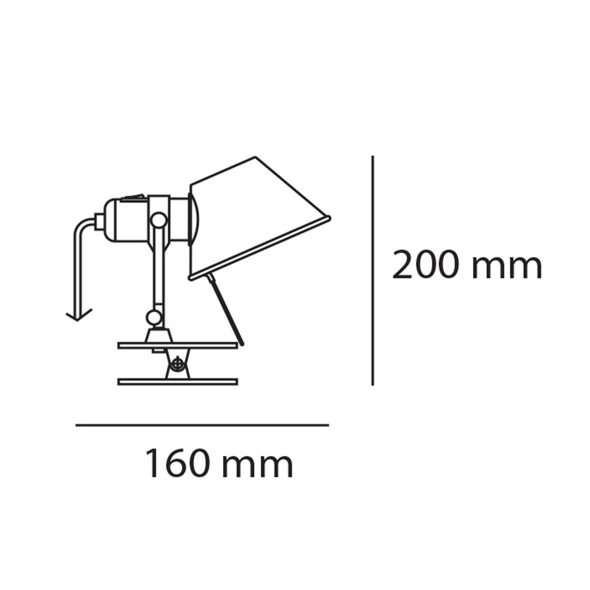 Tolomeo Micro Pinza Faretto Alluminio - ARTEMIDE A010800 Tolomeo Micro Pinza Faretto Alluminio - ARTEMIDE A010800