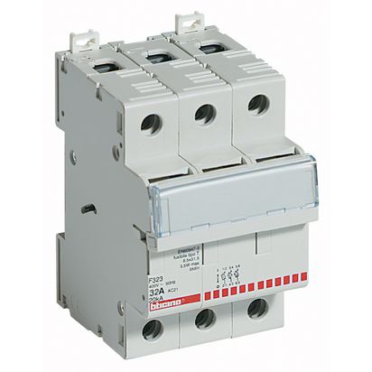 btdin - portafusibile sezionabile 3p 32a - BTICINO F323 btdin - portafusibile sezionabile 3p 32a - BTICINO F323