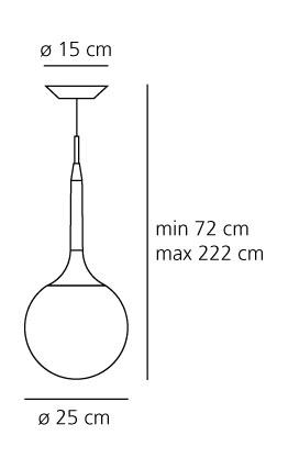 Castore Sospensione 25 Bianco - ARTEMIDE 1053010A Castore Sospensione 25 Bianco - ARTEMIDE 1053010A