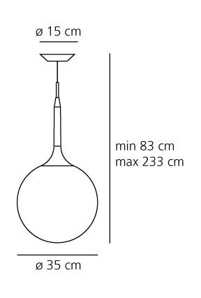 Castore Sospensione 35 Bianco - ARTEMIDE 1052010A Castore Sospensione 35 Bianco - ARTEMIDE 1052010A