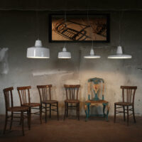 Gangster Sospensione Bianco E Bronzo Dm.35 H. 15 - KARMAN SE643BR