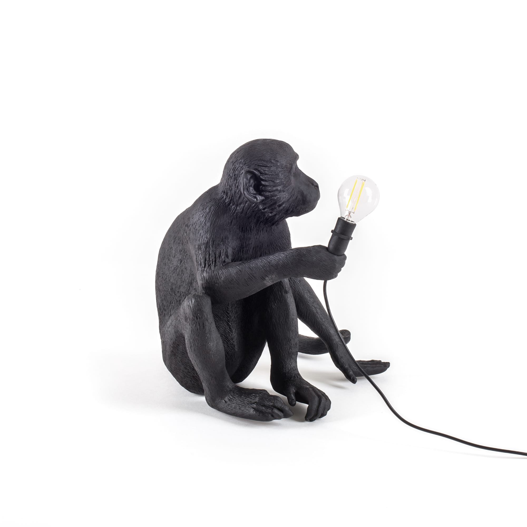 Monkey Lamp Sitting Black Lampada Da Tavolo - SELETTI 14922 Monkey Lamp Sitting Black Lampada Da Tavolo - SELETTI 14922