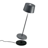 Olivia nero Lampada Tavolo Led Portatile Ricaricabile- AI LATI LD0850N3 - AI LATI LD0850N3
