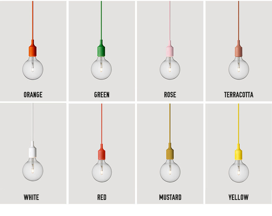 E27 Pendant Led Bianco Sospensione - Lampada Led Compresa - MUUTO 13341 E27 Pendant Led Bianco Sospensione - Lampada Led Compresa - MUUTO 13341