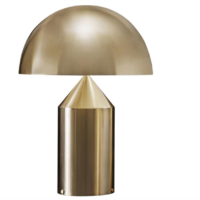 Atollo Media in Metallo Lampada Tavolo Oro - OLUCE L0239 OR