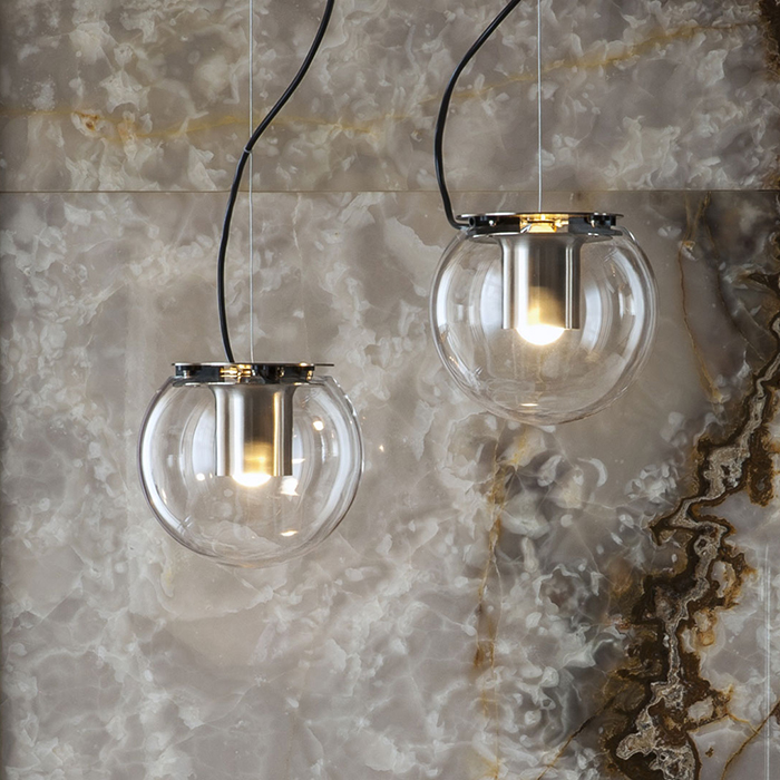 The Globe Sospensione Oro Satinato - OLUCE L0828 OR The Globe Sospensione Oro Satinato - OLUCE L0828 OR