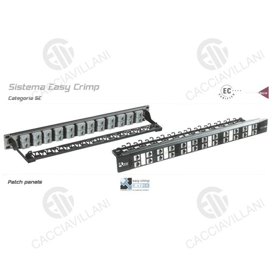 Patch Panels CCS CAT.5E 24 Prese RJ45 Non Schermate - QUBIX 2002035 Patch Panels CCS CAT.5E 24 Prese RJ45 Non Schermate - QUBIX 2002035
