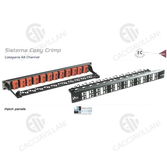 Patch Panels CCS CAT.6A 24 Prese RJ45 Non Schermate - QUBIX 2002037 Patch Panels CCS CAT.6A 24 Prese RJ45 Non Schermate - QUBIX 2002037