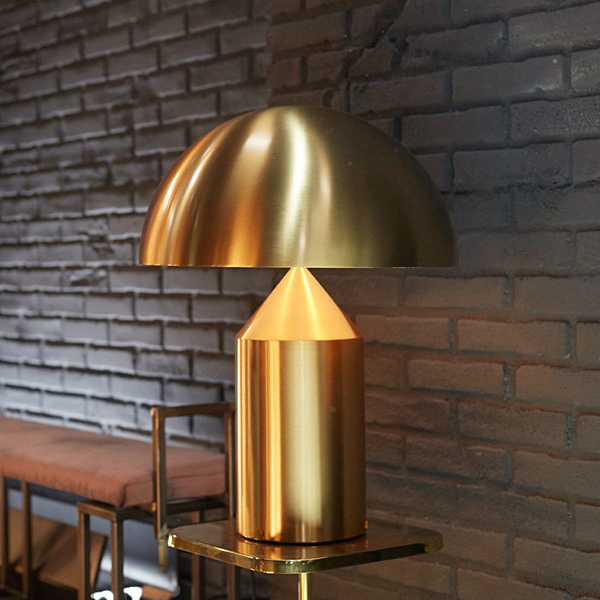 Atollo Media in Metallo Lampada Tavolo Oro - OLUCE L0239 OR Atollo Media in Metallo Lampada Tavolo Oro - OLUCE L0239 OR