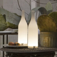 Bacco Lampada Tavolo Bottiglia Ricaricabile S/ Filo - KARMAN CT1431BINT