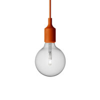 E27 Pendant Led Arancio Sospensione - Lampada Led Compresa - MUUTO 13349