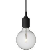 E27 Pendant Nero Sospensione Led - Lampada Led Compresa - MUUTO 13345