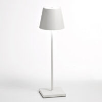 Poldina Bianco Lampada Tavolo Led Portatile Ricaricabile - AI LATI LD1340B3