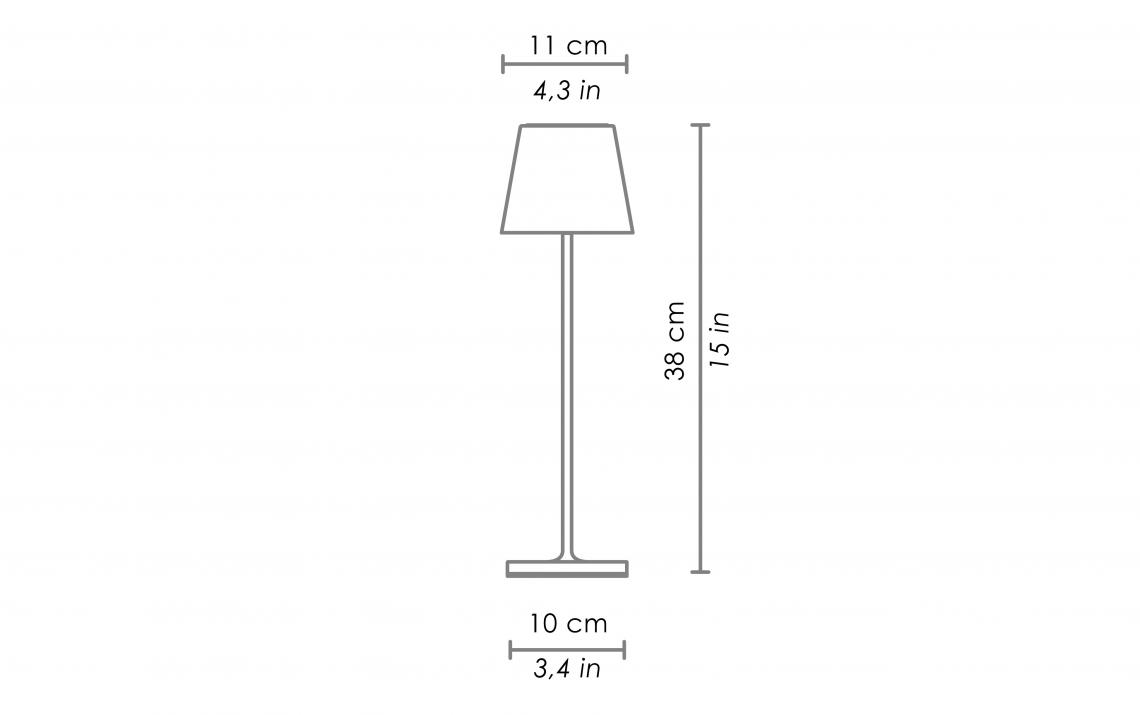 Poldina Bianco Lampada Tavolo Led Portatile Ricaricabile - AI LATI LD1340B3 Poldina Bianco Lampada Tavolo Led Portatile Ricaricabile - AI LATI LD1340B3