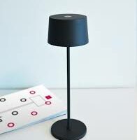 Olivia nero Lampada Tavolo Led Portatile Ricaricabile- AI LATI LD0850D3 - AI LATI LD0850D3