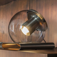 The Globe Tavolo 30 Oro Satinato - OLUCE L0228 OR