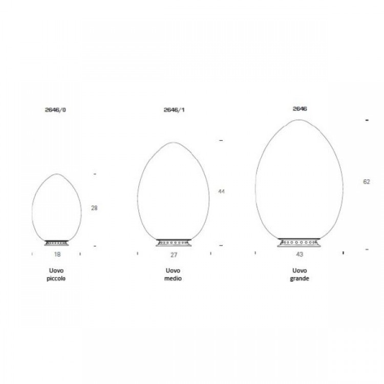 LAMPADA DA TAVOLO UOVO MEDIO BIANCO - FONTANA ARTE F264605100BINE LAMPADA DA TAVOLO UOVO MEDIO BIANCO - FONTANA ARTE F264605100BINE